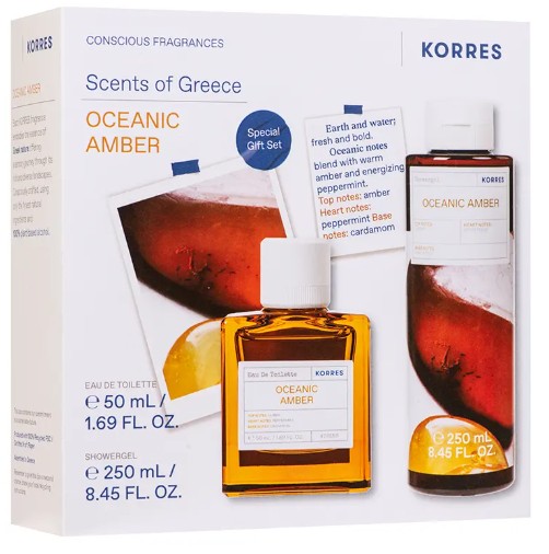 KORRES Oceanic Amber Eau de Toilette 50ml Αφρόλουτρο 250ml