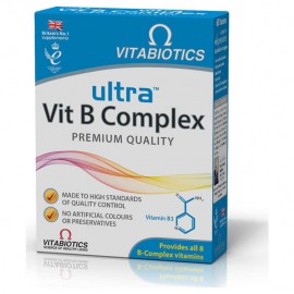 Vitabiotics Ultra Vitamin B Complex Συμπλήρωμα Διατροφής με Σύμπλεγμα Βιταμινών Β 60tabs