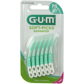 Gum 650 Soft Picks Advanced Medium Μεσοδόντια Βουρτσάκια Μέγεθος Medium 30τμχ