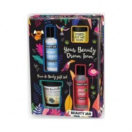 Beauty Jar Meant To Be Loved Gift Set Liquid Eye Patches 15ml & Body Scrub 190gr & Shower Gel 80ml & Micellar Water 80ml
