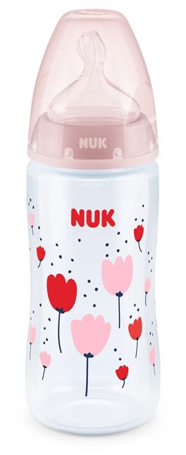 NUK First Choice Με Θηλή Σιλικόνης Ροζ 6-18 μηνών 360ml