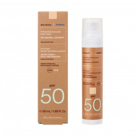 Korres Red Grape Tinted Daily Sunscreen Face Cream spf50 Κατά των Πανάδων 50ml