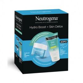 Neutrogena Set Hydro Boost Gel Cream Κρέμα Προσώπου σε Μορφή Gel για Κανονικές - Μικτές Επιδερμίδες 50ml & ΔΩΡΟ Skin Detox Mask Mάσκα Καθαρισμού Προσώπου με Άργιλο 2 σε 1 150ml