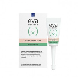 Intermed Eva Intima Meno-Control Vaginal Cream pH 4.5 10x5gr Pre-Filled Applicators Ενδοκολπική κρέμα Ανάπλασης 10x5gr
