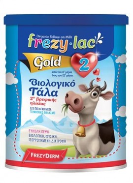 Frezylac Gold 2 Βιολογικό Αγελαδινό Γάλα από τον 6ο μήνα εώς τον 12ο 400g
