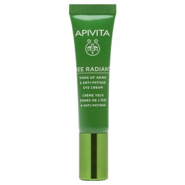 Apivita Bee Radiant Eye Cream with Peony Κρέμα Ματιών για Σημάδια Γήρανσης & Ξεκούραστη Όψη 15ml