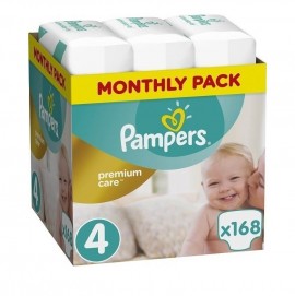 Pampers Premium Care Monthly Pack Νο4 (9-14kg) 168τμχ