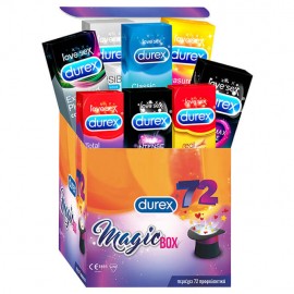 Durex Magic Box Limited Edition Ποικιλία Προφυλακτικών 8 Διαφορετικά είδη 72τμχ