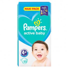 Pampers Active Baby Dry Maxi Pack 10-15kg No 4+ 54τμχ