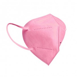 Μάσκα Προστασίας KN95 Ροζ χρώμα FFP2 1τμχ