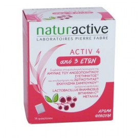 Naturactive Activ 4 Πολυβιταμίνη Για Παιδιά 14φακελίσκοι 3 ετών+