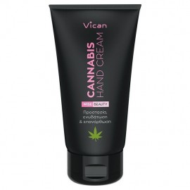 Vican Wise Beauty Cannabis Hand & Nail Cream Κρέμα Εντατικής Ενυδάτωσης για Σκληρά Σκασμένα & Αφυδατωμένα Χέρια 75ml