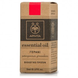 Apivita Bio Essential Oil Rose Geranium Βιολογικό Αιθέριο Έλαιο Γερανιού 5ml