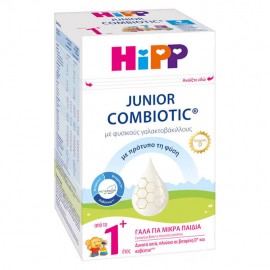 HiPP Junior Combiotic 1+ Γάλα με Φυσικούς Γαλακτοβάκιλλους & Metafolin για Μικρά Παιδιά από το 1ο Έτος 600gr