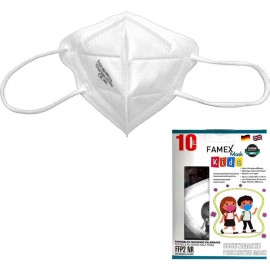 Famex Παιδική Μάσκα Προστασίας KN95 - FFP2 Kids Emoticons 4-12ετών Άσπρο χρώμα 1τμχ