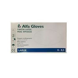Alfa Gloves Latex Large 100pcs