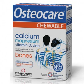 Vitabiotics Osteocare Chewable Συμπλήρωμα Διατροφής για την Καλή διατήρηση του Οστικού Σύστηματος 30 μασώμενα δισκία