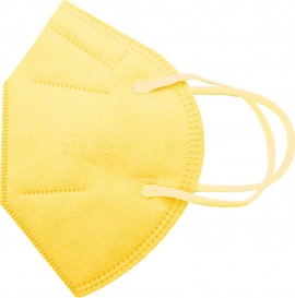 Μάσκα Προστασίας KN95 Κίτρινο Χρώμα FFP2 1τμχ