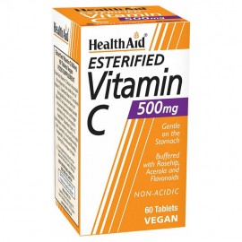 Health Aid Esterified Vitamin C Balanced & Non-Acidic 500mg Συμπλήρωμα διατροφής 60tabs