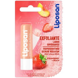 Liposan Lip Scrub Strawberry & Peach 4.8g