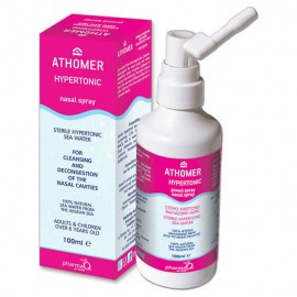 PharmaQ Athomer Hypertonic Nasal Spray Υπέρτονο Spray με Ισότονο Θαλασσινό Νερό για Ρινική Αποσυμφόρηση 100ml