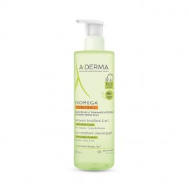 A- Derma Exomega Control Emollient Cleansing Gel Lavant Body & Hair 500ml