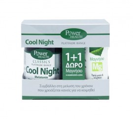 Power Health Classics Platinum Cool Night 30caps + Δώρο Power Health Magnesium 10tabs