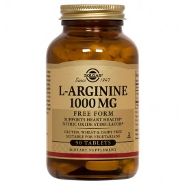 Solgar L-Arginine 1000mg Συμπλήρωμα Διατροφής Υψηλής Συγκέντρωσης σε Αργινίνη 90tabs