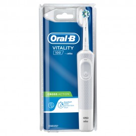 Oral B Vitality 100 Cross Action White Ηλεκτρική Οδοντόβουρτσα 1τμχ