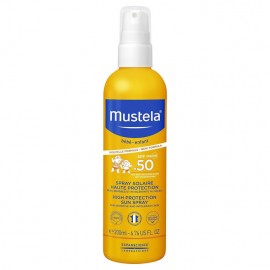 Mustela - Bebe High Protection Sun Spray Παιδικό Αντηλιακό Σώματος & Προσώπου SPF50 200ml
