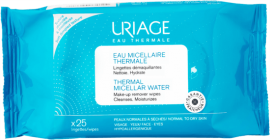 Uriage Thermal Micellar Water - Μαντηλάκια Απομάκρυνσης Make-up 25τμχ