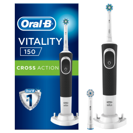 Oral-B Vitality 150 Cross Action Black Ηλεκτρική Οδοντόβουρτσα 1τμχ