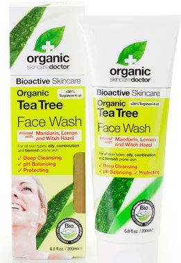Dr Organic Tea Tree face wash 200ml