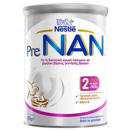 Nestle Pre NAN Stage 2 Βρεφικό Γάλα για Λιποβαρή & Πρόωρα Μωρά από τη Γέννηση 400gr