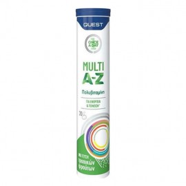 Quest Multi A-Z Vitamins Πολυβιταμίνη γεύση Τροπικά Φρούτα 20 αναβράζοντα δισκία