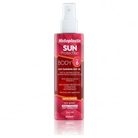 Heremco Histoplastin Sun Protection Body Sun Tanning Dry Oil SPF6 Αντηλιακό Ξηρό Λάδι Σώματος 200ml
