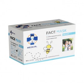 Medical Protection Face Mask Kids Παιδικές Χειρουργικές Μάσκες Προστασίας 3ply 50τμχ