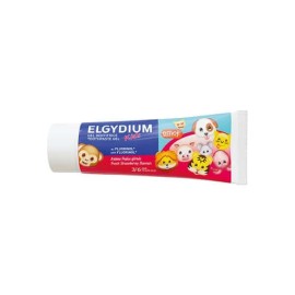 Elgydium Kids Emoji Strawberry Toothpaste Gel Οδοντόκρεμα για Παιδιά 3-6 ετών με Άρωμα Φρέσκια Φράουλα 50ml