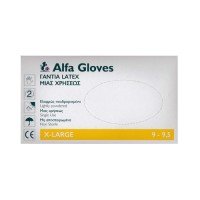 Alfa Gloves Latex X-Large 100pcs