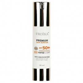 Froika Premium Sunscreen Tinted Light SPF50 Αντιηλιακή Κρέμα Προσώπου με Χρώμα Ελαφριάς Υφής 50ml
