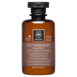 Apivita Oily Dandruff shampoo Σαμπουάν Κατά Της Λιπαρής Πιτυρίδας Με Λευκη Ιτιά & Πρόπολη 250ml
