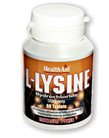Health Aid L-Lysine Hydrochloride 500mg 60δισκία
