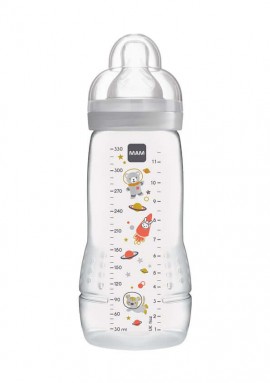 Mam Easy Active Baby Bottle Μπιμπερό Γκρι 4+m 330ml