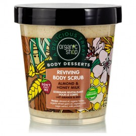 Natura Siberica Organic Shop Body Desserts Almond & Honey Milk Reviving Body Scrub Αναζωογονητικό Απολεπιστικό Σώματος Αμύγδαλο & Μέλι Γάλα 450ml