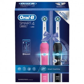 Oral-B Smart 4 4900 Special Edition Pink & Black Ηλεκτρική Οδοντόβουρτσα 1τμχ