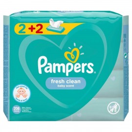 Pampers Fresh Clean Μωρομάντηλα  52τμχ 2+2 Δώρο