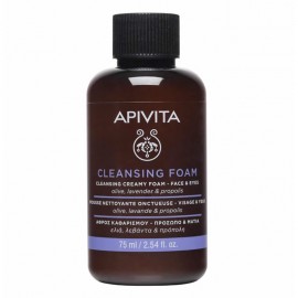Apivita Cleansing Foam Πρόσωπο & Μάτια με Ελιά, Λεβάντα & Πρόπολη 75ml