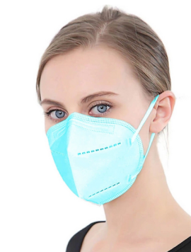 Μάσκα Προστασίας KN95 Γαλάζιο χρώμα FFP2 1τμχ