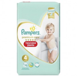 Pampers Premium Care Pants No 4 (9-15Kg) 58τμχ