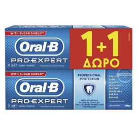 Oral-B Pro-Expert Οδοντόκρεμα Πολλαπλής Προστασίας 75m 1+1